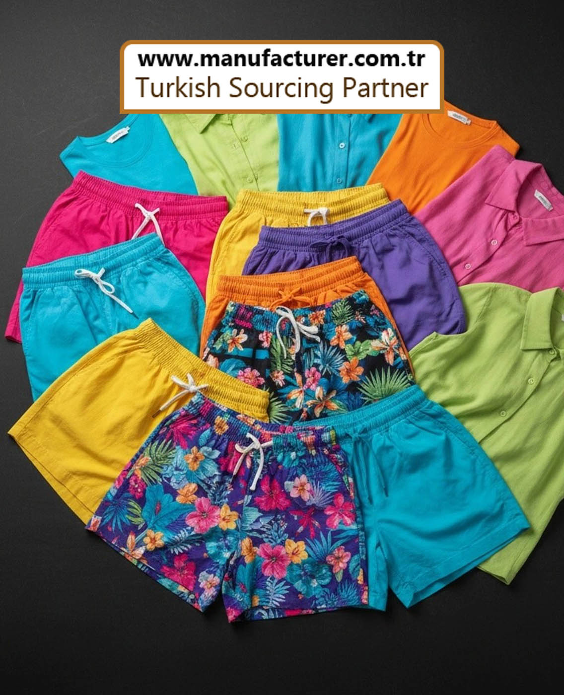 Shorts and summer apparel production cost analysis in Turkey with fabric selection, construction techniques, and volume pricing