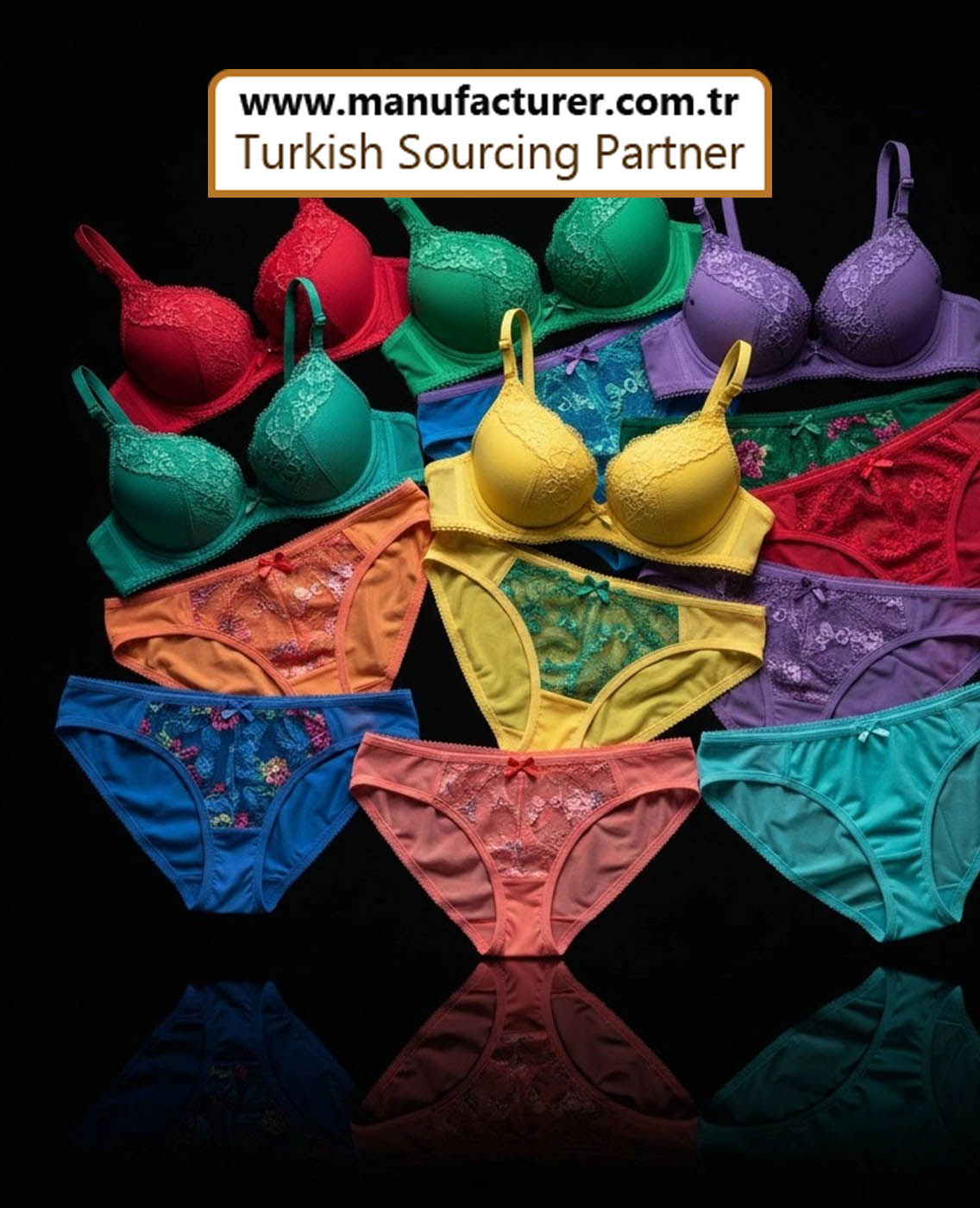 Underwear and intimate apparel manufactured in Turkey with specialized microfiber fabrics and precision construction techniques