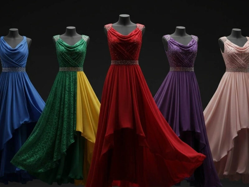 High-quality dress collection manufactured in Turkey showcasing various styles for wholesale and export markets