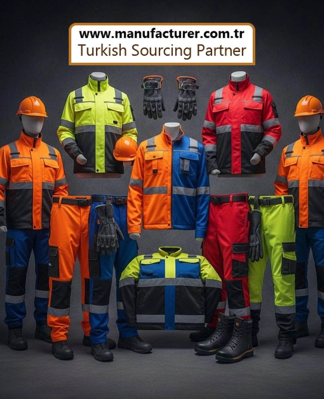 Professional work uniform collection manufactured in Turkey for wholesale and export markets