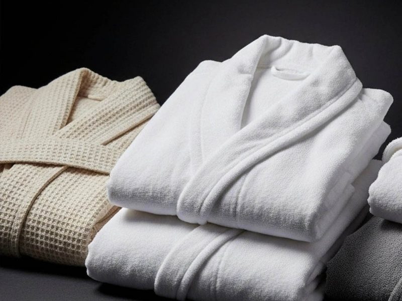Luxury hotel bathrobes and spa robes manufactured in Turkey with premium cotton and terry cloth construction