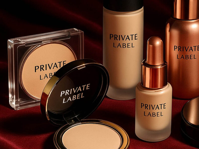 Private label powder and foundation minimum order quantities MOQ in Turkish cosmetics manufacturing facilities showing production volumes